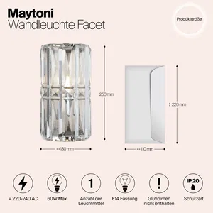Настенный светильник (бра) Maytoni MOD094WL-01CH