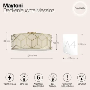 Потолочный светильник Maytoni H223-PL-05-G
