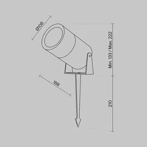 Ландшафтный светильник Outdoor O050FL-L15GF3K