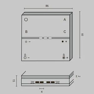 Панель управления Lighting control DRC034-8-B