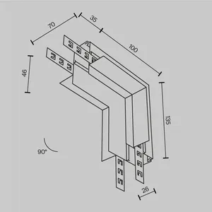 Комплектующие для встраиваемой трековой системы Technical TRA034CL-42.12W