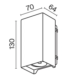 Уличный настенный светильник Outdoor O570WL-L10B3K