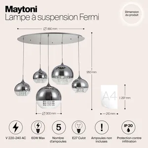 Подвесной светильник Maytoni P140-PL-170-5-N
