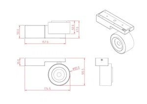 Потолочный светильник Technical C062CL-L12B3K