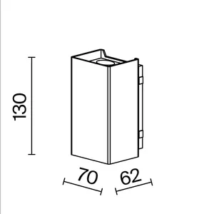 Уличный настенный светильник Outdoor O505WL-L3B3K