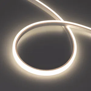 Лента герметичная WAVE-TOP-PU-A144-10x10mm 24V Day4000 (5 W/m, IP68, 5m, wire x2) (Arlight, Вывод боковой, 3 года)