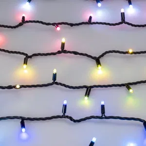 Светодиодная гирлянда ARD-STRING-PRO-10000-BLACK-95LED-LIVE RGBW-DMX (24V, 10W) (Ardecoled, IP65, 2 года)