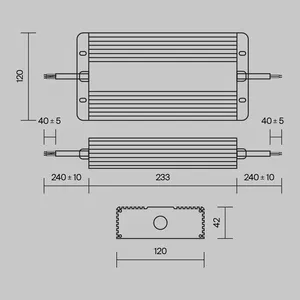 Источник напряжения Technical PSL008-400W-48V-IP67