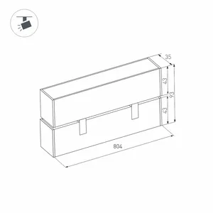 Светильник MAG-FLAT-FOLD-45-S805-24W Warm3000 (WH, 100 deg, 24V) (Arlight, IP20 Металл, 5 лет)