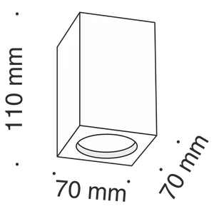 Потолочный светильник Technical C005CW-01W