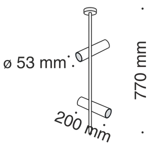 Потолочный светильник Technical C021CL-02B