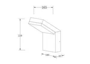 Уличный настенный светильник Outdoor O595WL-L12B3K