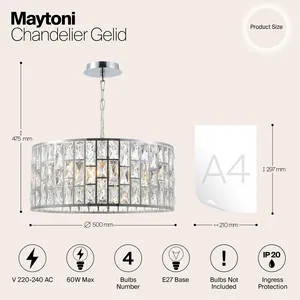 Подвесной светильник Maytoni MOD184-PL-04-CH