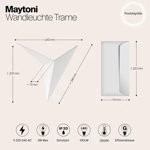 Настенный светильник (бра) Maytoni C808WL-L3W