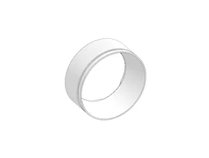TUBE D85-HS (85-160/85-70TR) Кольцо Plastic (3D Print) Белый