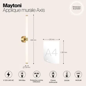 Настенный светильник (бра) Maytoni MOD106WL-L16G3K