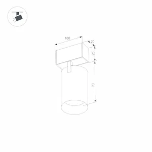 Светильник MAG-SPOT-25-R65-5W Warm3000 (BK, 30 deg, 24V) (Arlight, IP20 Металл, 5 лет)