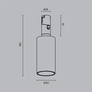 Трековый светильник Technical TR207-1-3W3K-B