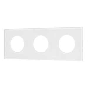 Рамка стеклянная FRM-GLARE-GC-3-WH (Arlight, -)