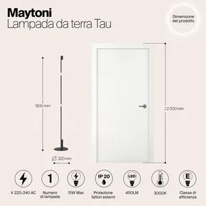 Напольный светильник (торшер) Maytoni MOD166FL-L15B3K