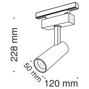 Трековый светильник Technical TR019-2-10W4K-B