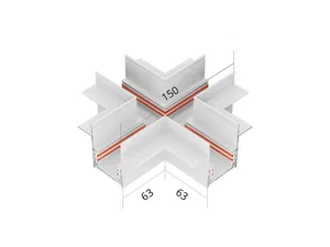 Соединительный элемент HOKASU OneLine Edgeless (X/RAL9003)