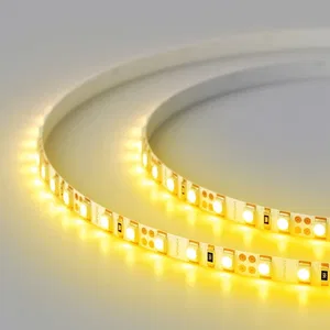 Лента RT 2-5000 12V Yellow 5mm 2x (3528, 600 LED, LUX) (Arlight, 9.6 Вт/м, IP20)