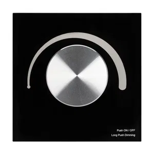Панель SMART-P91-DIM-G-SUF Black (230V, Rotary, 2.4G) (Arlight, IP20 Пластик, 5 лет)