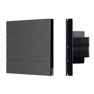 INTELLIGENT ARLIGHT Кнопочная панель SMART DALI-301-22-8K-D2-IN Black (BUS, Frameless) (IARL, IP20 Пластик, 5 лет)