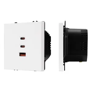 ARL NOBE USB Розетка тип А+С+С софт-тач белый кварц SCT-MUACC-SFPL-FC-WH (65W, QC3) (Arlight, -)