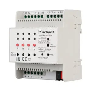 Контроллер тока SR-KN041CC-DIN (12-48V, 4x350/700mA) (Arlight, Контроллер)