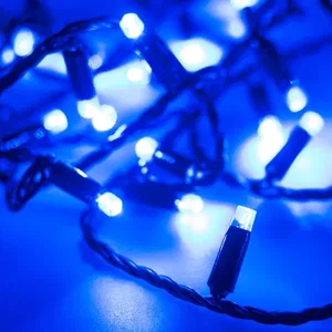 Светодиодная гирлянда ARD-STRING-CLASSIC-10000-BLACK-100LED-STD BLUE (230V, 7W) (Ardecoled, IP65, 1 год)