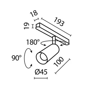 Трековый светильник Technical TR032-2-5W3K-S-W