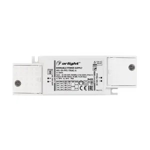Блок питания ARJ-20-PFC-TRIAC-A (20W, 500-700mA) (Arlight, IP20 Пластик, 5 лет)