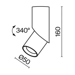 Потолочный светильник Technical C027CL-L10B4K