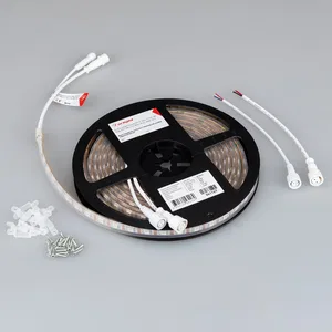 Лента герметичная SPI-P-B60-12mm 5V RGB-PX1-BPT (12 W/m, IP66, 5060, 5m) (Arlight, бегущий огонь)