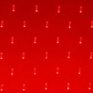 Светодиодная гирлянда ARD-NETLIGHT-CLASSIC-2000x1500-CLEAR-288LED Red (230V, 18W) (Ardecoled, IP65)