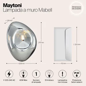 Настенный светильник (бра) Maytoni MOD306WL-01CH