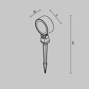 Ландшафтный светильник Outdoor O495FL-L10B3K