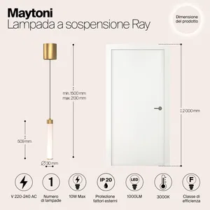 Подвесной светильник Maytoni P022PL-L10MG3K