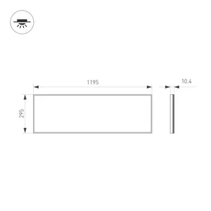 Панель IM-S300x1200-40W Day4000 (WH, 120 deg, 230V) (Arlight, IP40 Металл, 3 года)
