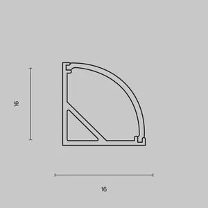 Профиль Led Strip ALM008S-2M