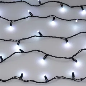 Светодиодная гирлянда ARD-STRING-CLASSIC-20000-BLACK-200LED-MILK-SYNC RGB (230V, 13W) (Ardecoled, IP65, 1 год)
