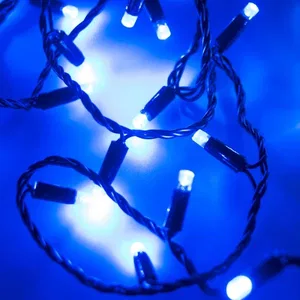 Светодиодная гирлянда ARD-STRING-CLASSIC-10000-BLACK-100LED-FLASH BLUE (230V, 7W) (Ardecoled, IP65, 1 год)