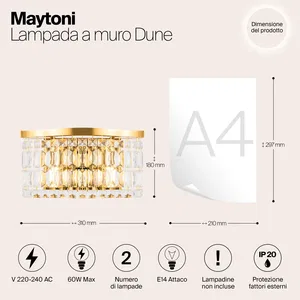 Настенный светильник (бра) Maytoni DIA005WL-02G