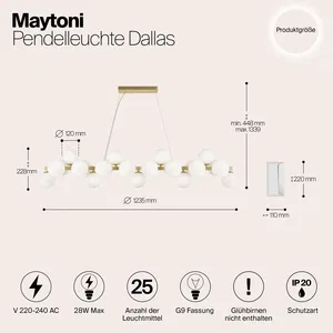 Подвесной светильник Maytoni MOD547PL-25BS