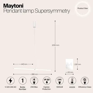 Подвесной светильник Maytoni P096PL-L11WK1