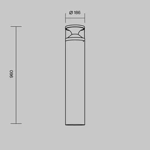 Ландшафтный светильник Outdoor O496FL-L21B3K2