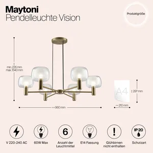 Подвесной светильник Maytoni MOD411PL-06G