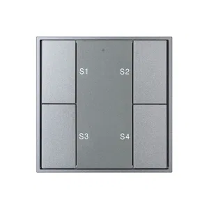 INTELLIGENT ARLIGHT Кнопочная панель DALI-201-23-1G-4SC-IN Silver (BUS, Frame) (IARL, IP20 Металл, 3 года)